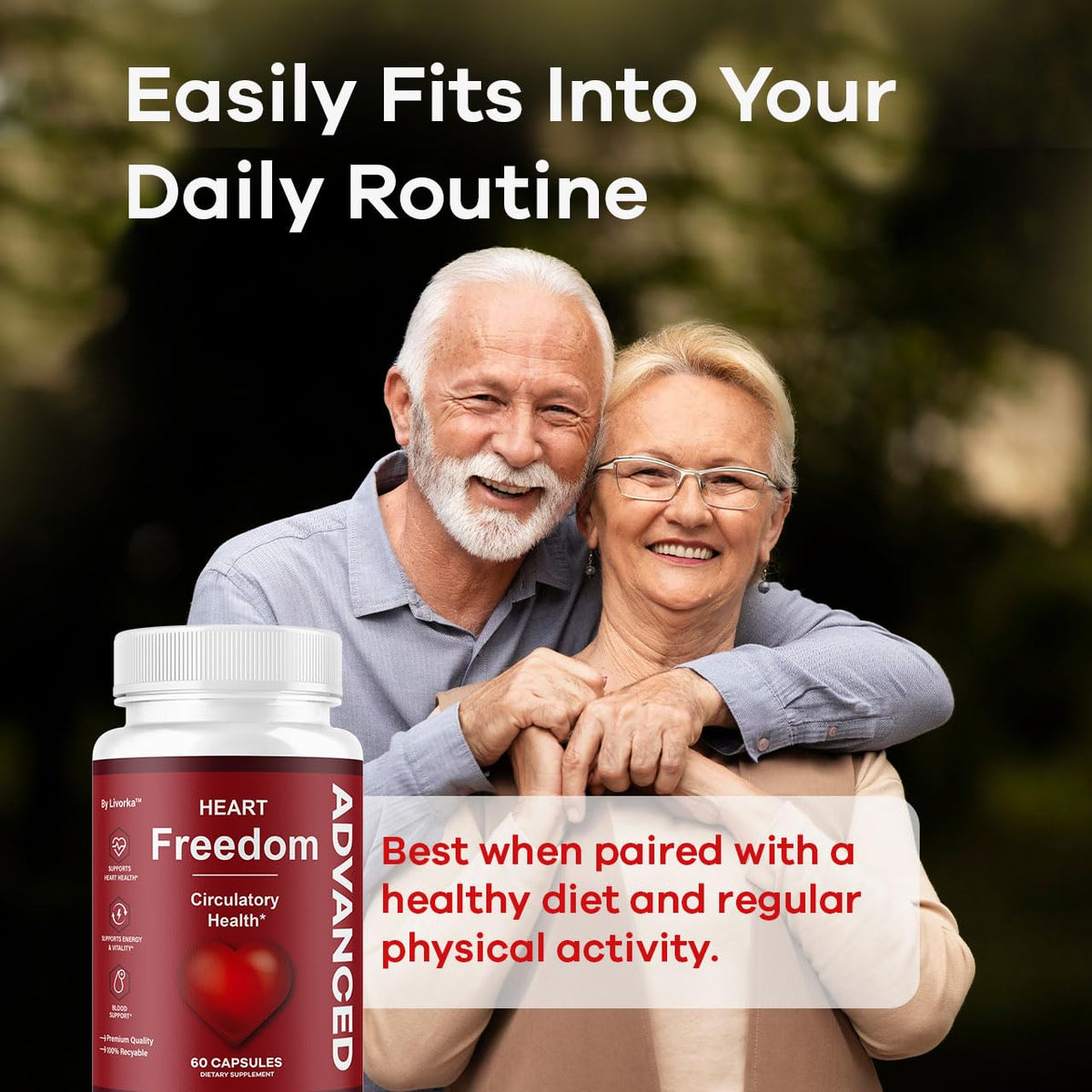 (5 Pack) Heart Freedom - Heart Freedom Capsules, Official HeartFreedom Pills All Natural Ingredients - Maximum Strength, Premium Advanced Formula Support Health & Wellness, 300 Capsules for 5 Months