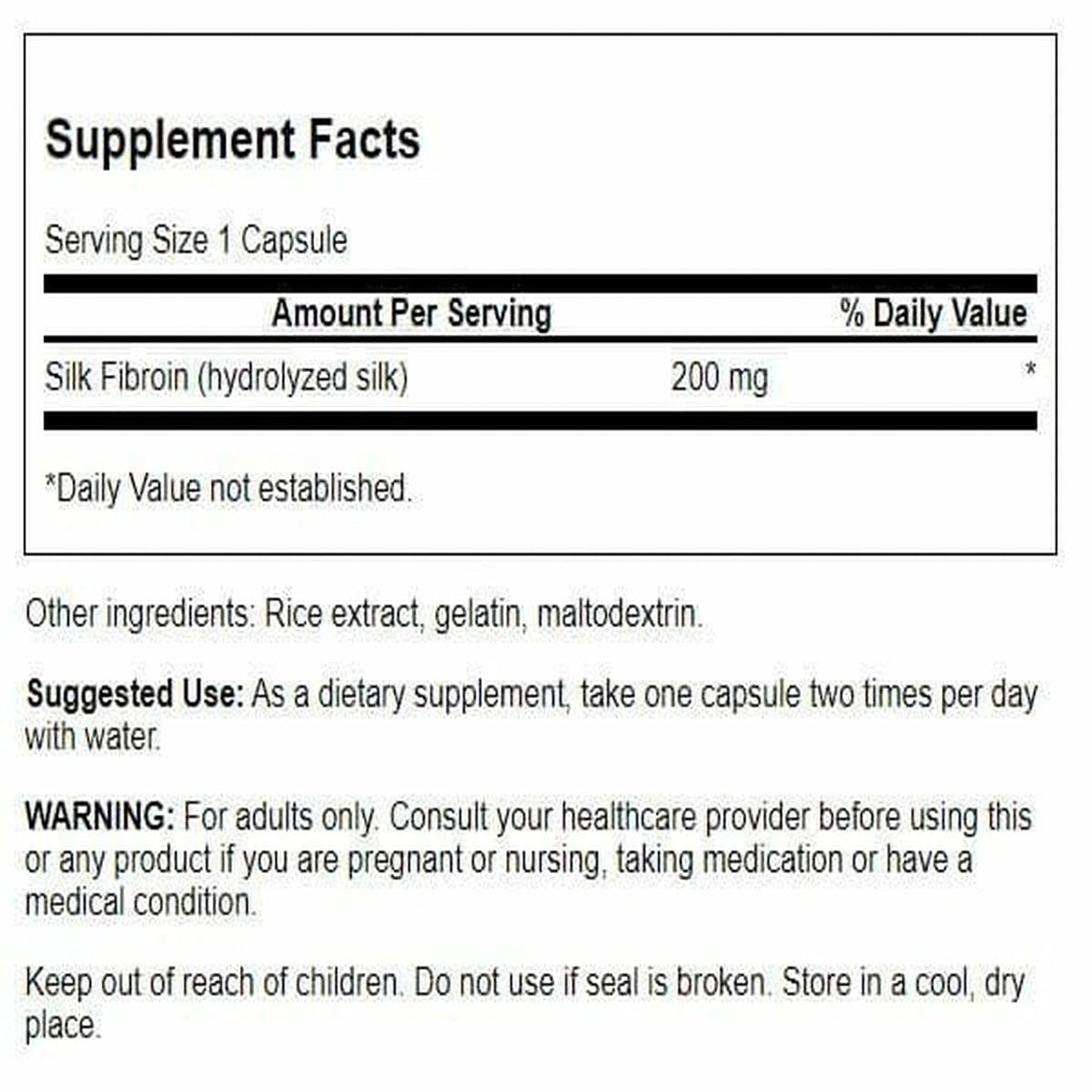 Swanson Neurosilk 200 mg 60 Caps