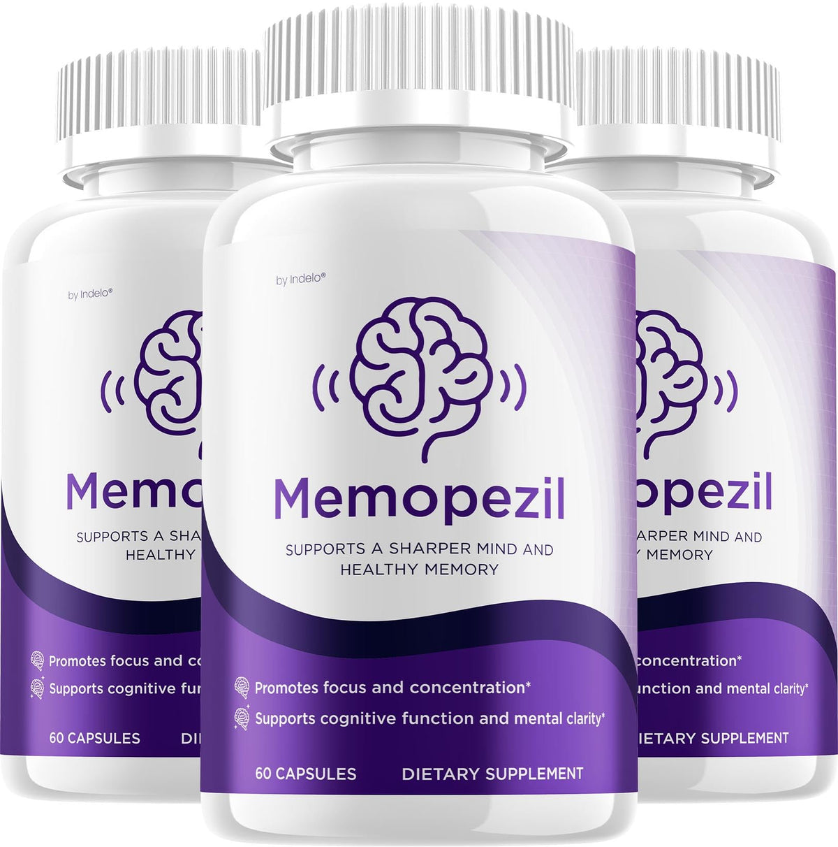 (3 Pack) Memopezil – Advanced Supplement Formula for Brain Health Support (180 Capsules)