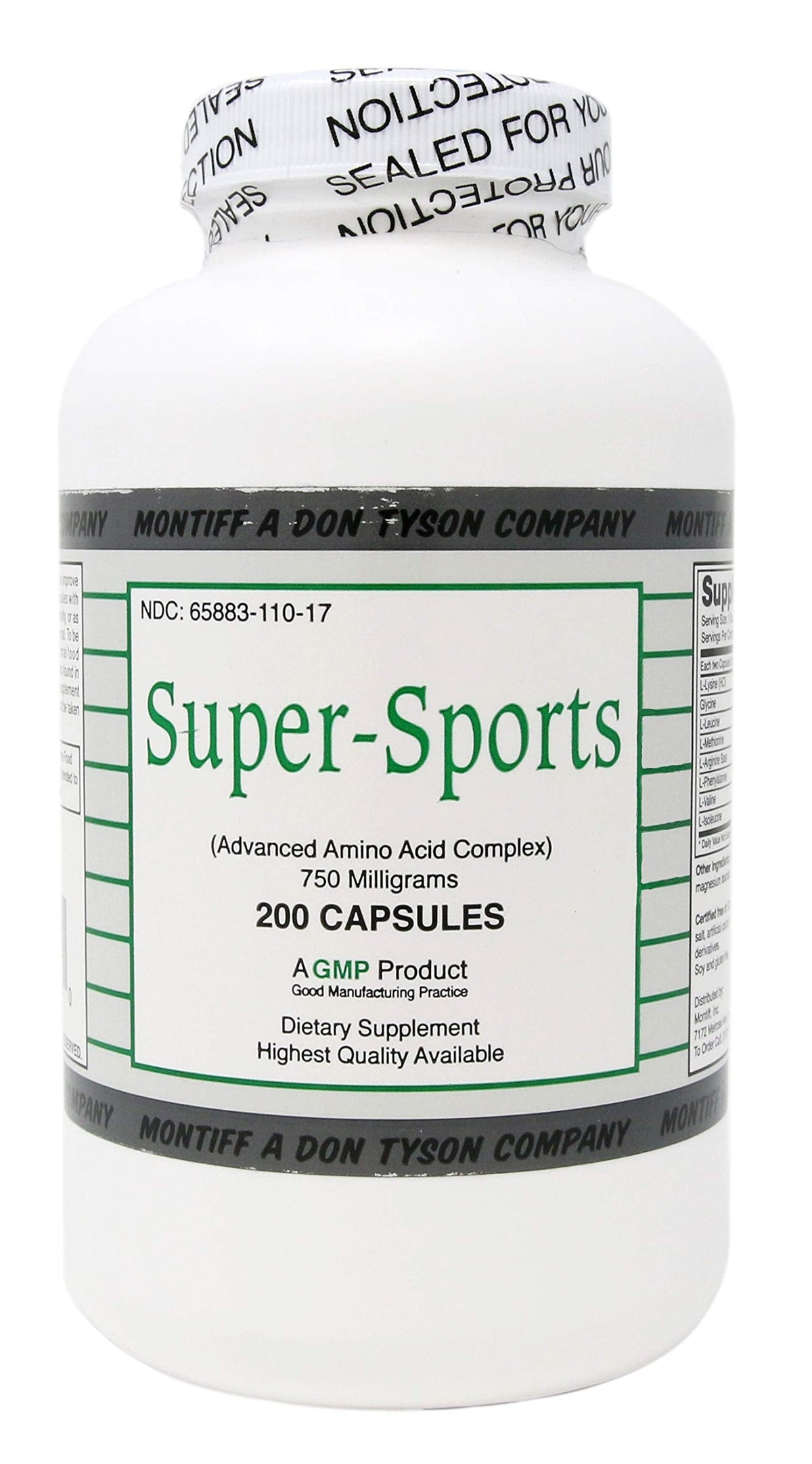 Super Sports 750 mg 200 Capsules