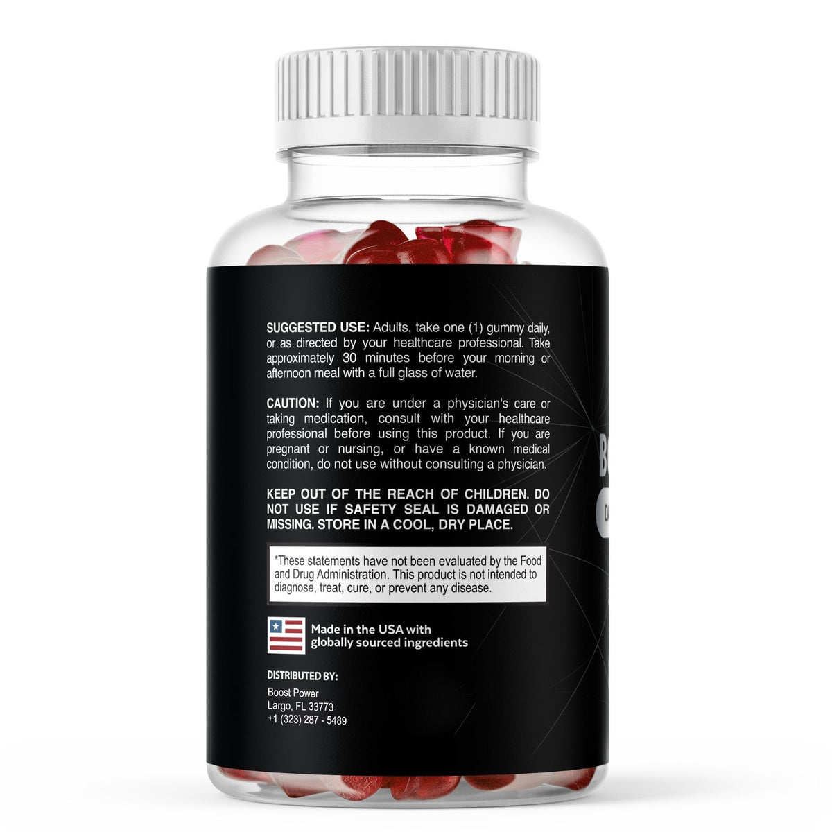 (3 Pack) Boost Power Gummies - Official BoostPower Gummys Advanced Premium Formula Maximum Strength, All Natural Daily JellyLean Vitamins Support for Overall Health & Wellness, 90 Gummies for 3 Months