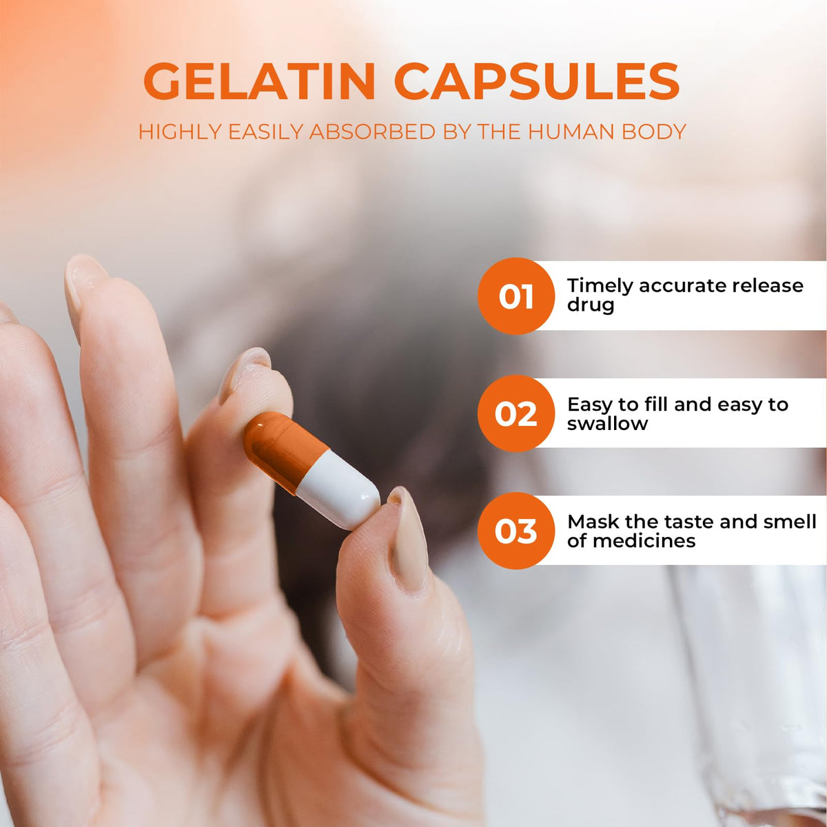 Angtai JN Empty Gelatin Capsules Size 000 Pill Gel Caps Pure Bovine Clear (500 Count) Gluten Free, Non-GMO, Halal Certified Filling Kit with 2 Spoons for DIY Your Own Supplements