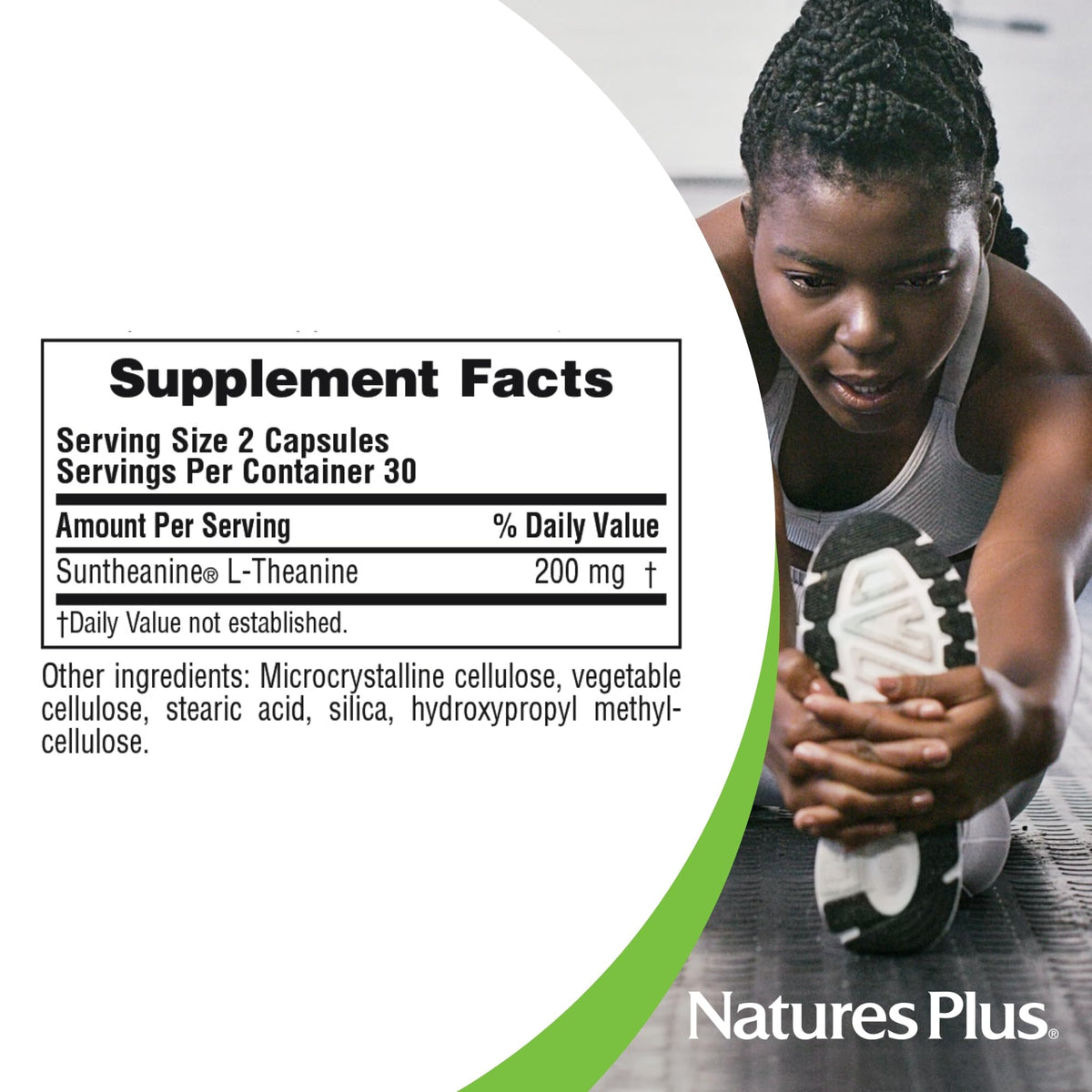 NaturesPlus PRO Suntheanine L-Theanine - 60 Capsules - Supports Calm Alertness, Healthy Relaxation & Improved Rest - Non-GMO, Vegan & Gluten Free - 60 Servings