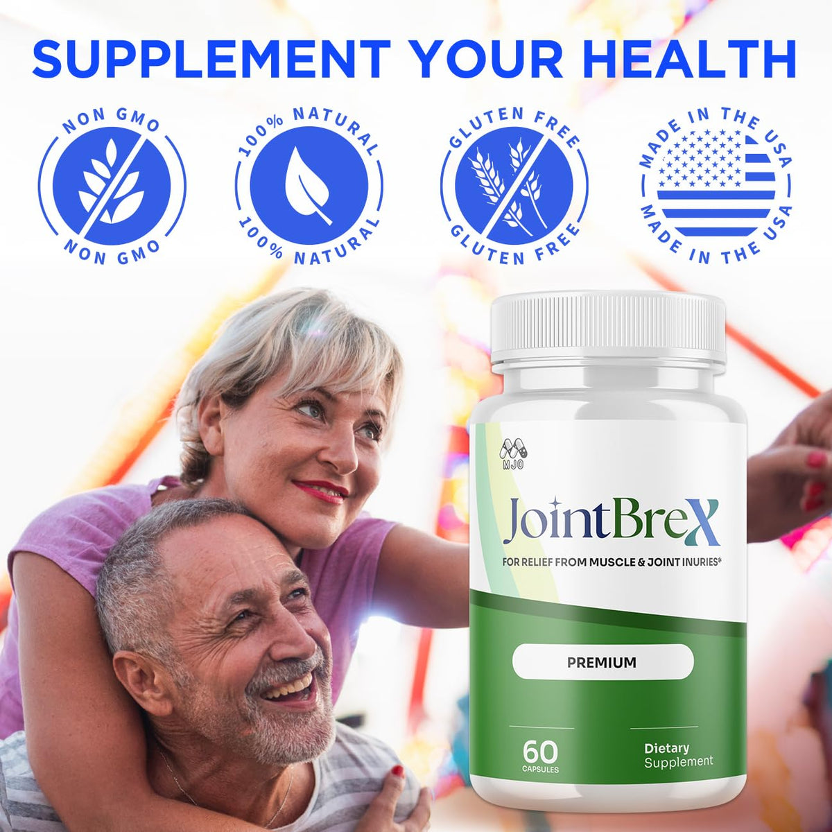 (2 Pack) JointBrex Capsules, Official Joint Brex Pills with All Natural Ingredients, Advanced Overall Health and Wellness Vitamin Supplement Formula with Maximum Strength Multivitamins (120 Capsules)