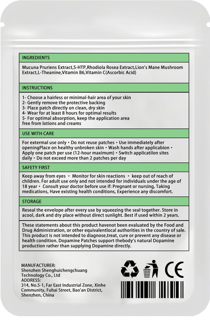FUTHRI Dopamine Patches Extra Strength,Vegan, 30 Count | Mood Boost & Positivity Support