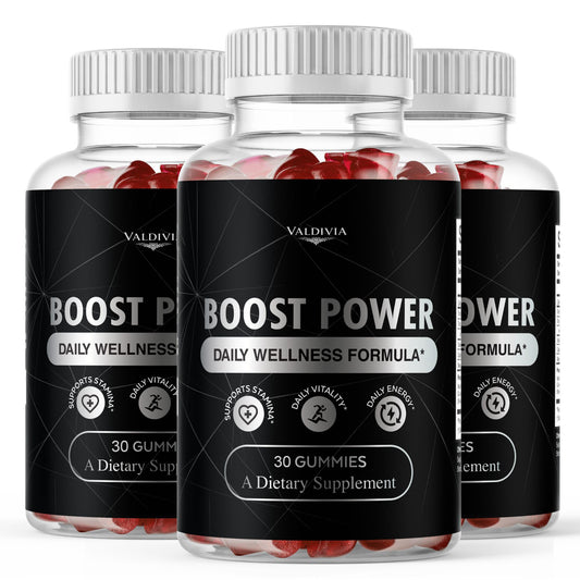 (3 Pack) Boost Power Gummies - Official BoostPower Gummys Advanced Premium Formula Maximum Strength, All Natural Daily JellyLean Vitamins Support for Overall Health & Wellness, 90 Gummies for 3 Months