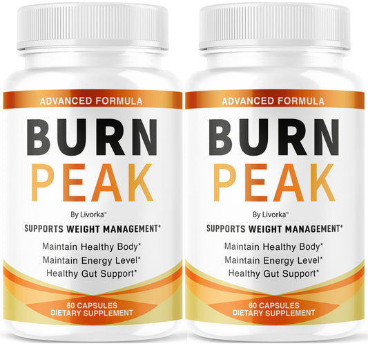 (2 Pack) Burn Peak Capsules - Official BurnPeak Weight Pills Advanced Premium Support, All Natural Burn Peak Pink Salt Trick Supplement for Overall Health & Wellness Reviews, 120 Capsules for 2 Months