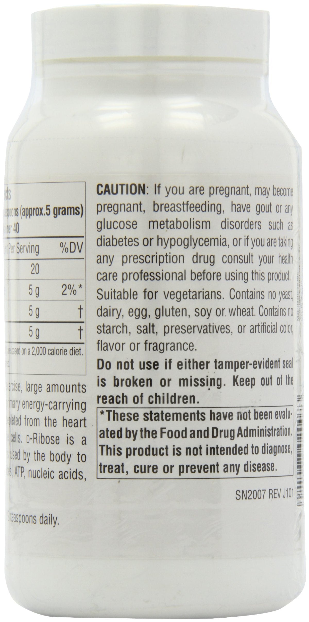 Source Naturals D-Ribose Powder - 200 Grams