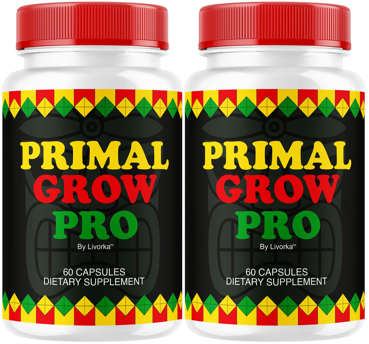(2 Pack) Primal Grow Pro for Men - Official Primal Grow Pro Advanced Formula Premium Supplement Pills for Men - Maximum Strength, Natural Support Overall Health & Wellness, 120 Capsules for 2 Months