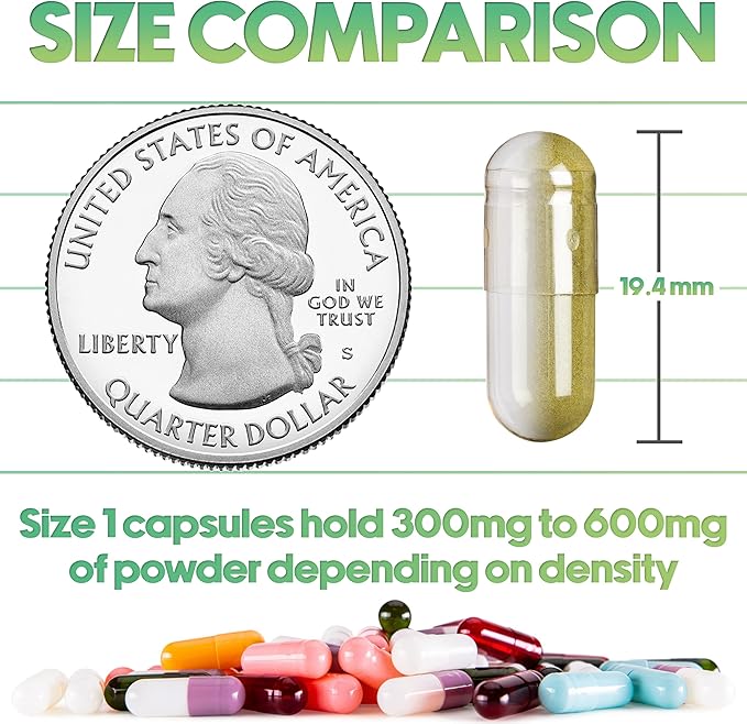 XPRS Nutra Size 1 Empty Capsules - 100 Count Empty Gelatin Capsules - Pill DIY Capsule Filling - Pure Bovine Pill Gel Caps for Do-It-Yourself Supplements (Orange)