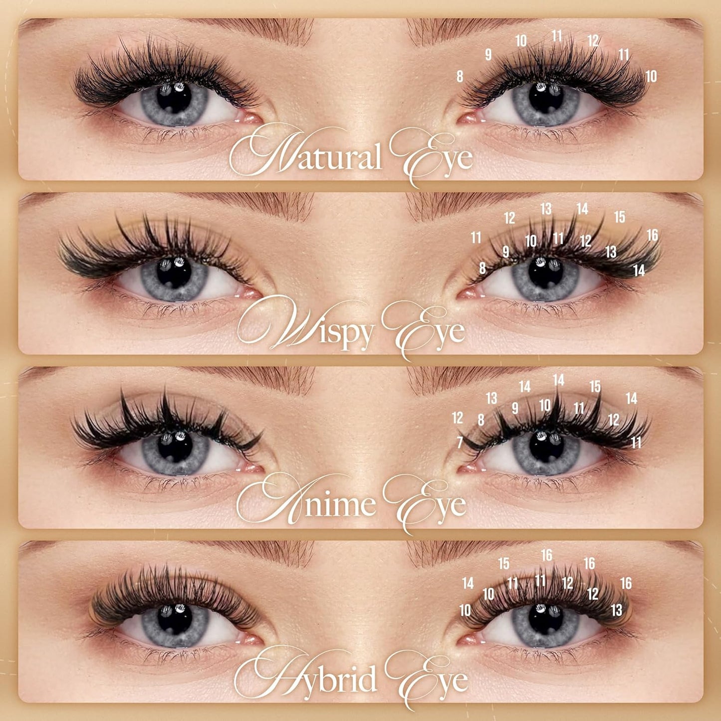 LASHVIEW Eyelash Extensions,Individual Lashes,Premium Single&Classic Lashes,0.15 Thickness C 10mm,eyelash extension supplies,Natural Semi Permanent Eyelashes,Application-Friendly, Lashes