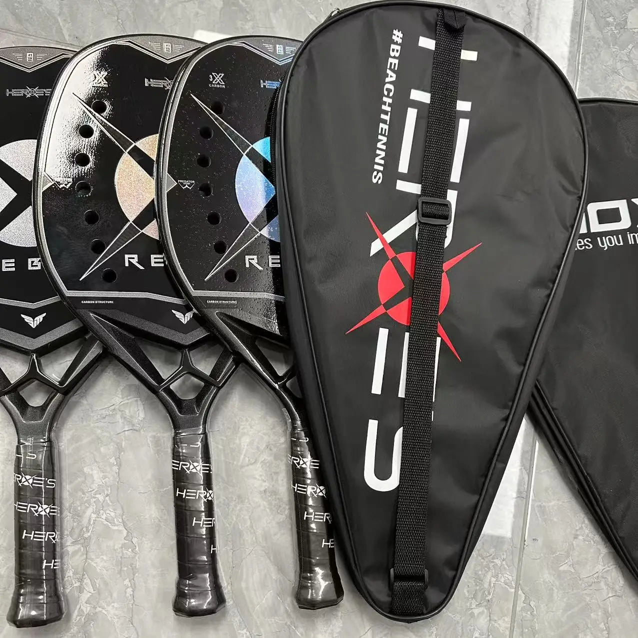 Beach Tennis Racket 3K–18K Carbon