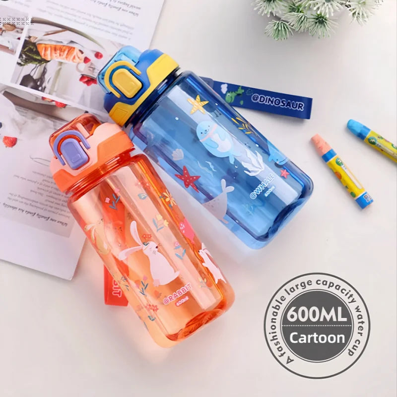 Kids Water Bottles With Straws