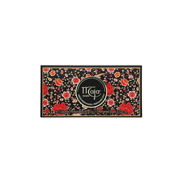 Maja Soap, Perfumed Bar Body Wash Bar, Clean and Moisturize your Skin, Beautifully Scented, 1 set of 3 Soaps, 3.1 Oz Each Box
