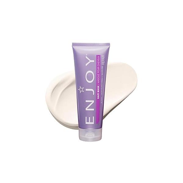 Enjoy Hair Mask 8 Oz 227 Grams | Add Moisture & Shine, Repair and Strengthen Dry, Unruly Color Safe pH 4.5-5.5 Sulfate-Free