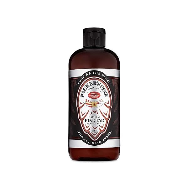 Packer's Pine Tar Body Wash | Soothing Mens Shower Gel For Psoriasis Relief Made With Natural and Oils Paraben & Sulfate-Free, 16 fl oz