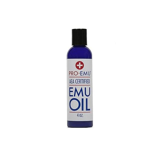 OIL (4 oz) All Natural Emu Oil - AEA Certified Made In USA Best for Face, Skin, Hair and Nails.